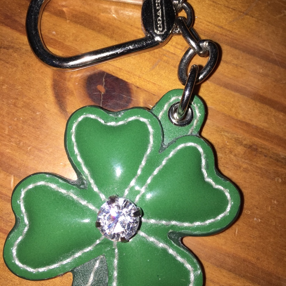 Lucky Coach 4 Leaf Clover bag tag. Authentic.